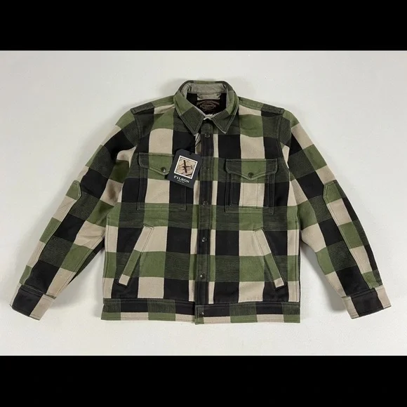 FILSON BEARTOOTH CAMP JACKET CINDER/OLIVE - Picture 4 of 6